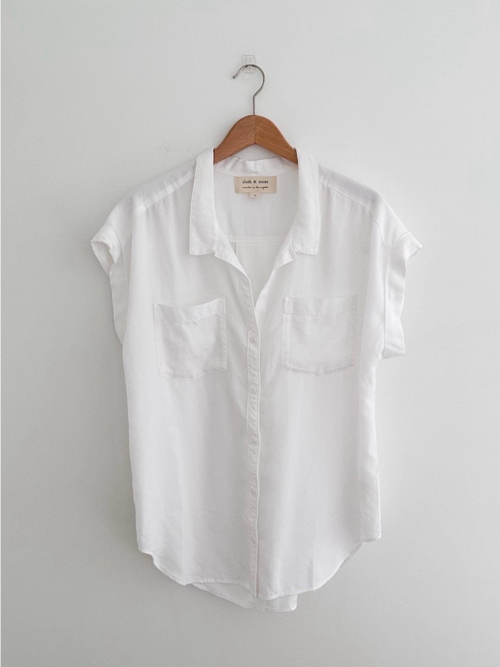 Cloth & Stone White Button-Down // Size Large